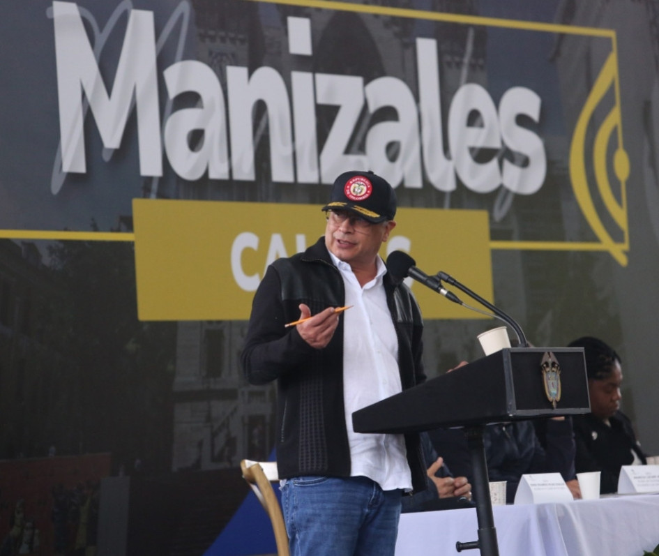 Gustavo Petro, presidente de Colombia, durante su visita al Centro de Integración Comunitaria del barrio San Sebastián. Gustavo Petro, presidente de Colombia, durante su visita al Centro de Integración Comunitaria del barrio San Sebastián.