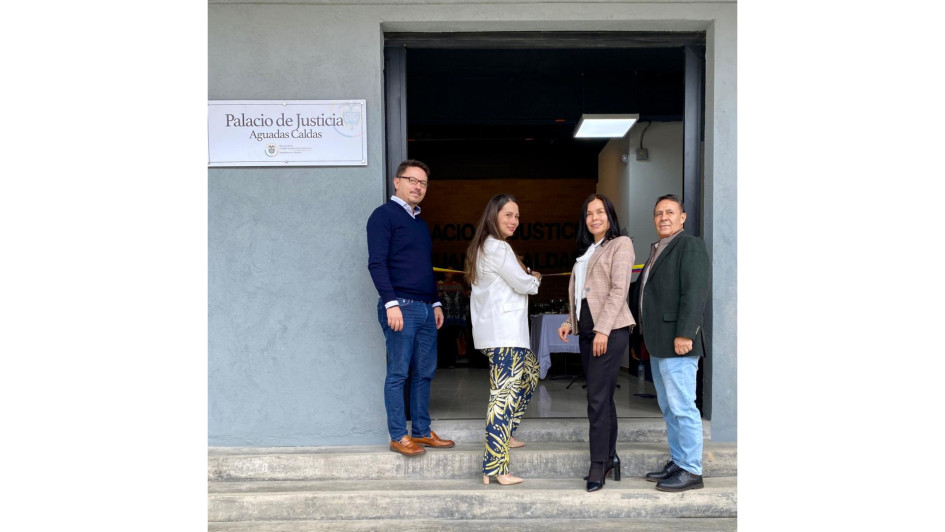 Representantes de la rama judicial en Caldas participaron en la inauguración del nuevo Palacio de Justicia de Aguadas. Representantes de la rama judicial en Caldas participaron en la inauguración del nuevo Palacio de Justicia de Aguadas.
