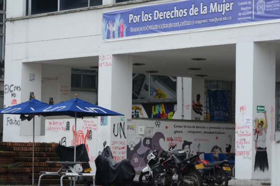 Foto I Freddy Arango I LA PATRIA La Universidad Nacional sede Manizales completa ocho semanas sin clase, ante la protesta de estudiantes por la designación de Ismael Peña como rector. Foto I Freddy Arango I LA PATRIA La Universidad Nacional sede Manizales completa ocho semanas sin clase, ante la protesta de estudiantes por la designación de Ismael Peña como rector.