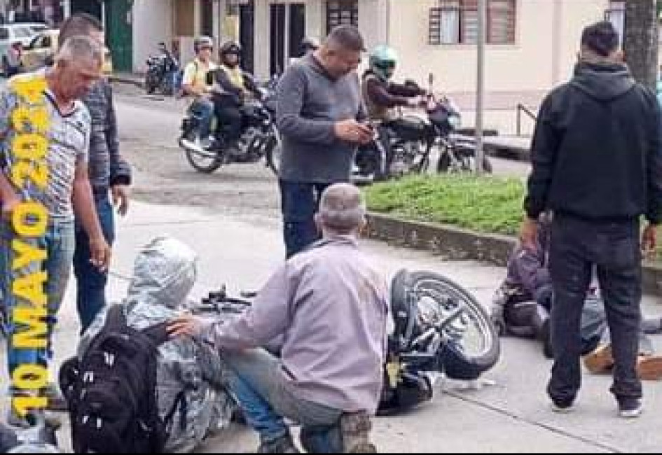 El sitio del accidente que provocó la muerte del adulto mayor. El sitio del accidente que provocó la muerte del adulto mayor.
