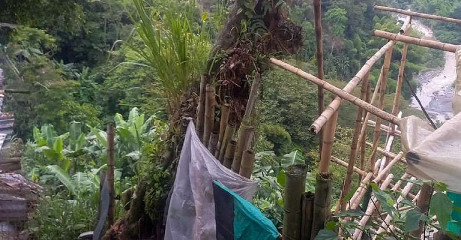 Hallazgo del cuerpo en Chinchiná, foto cortesía de la Super Radio TV.