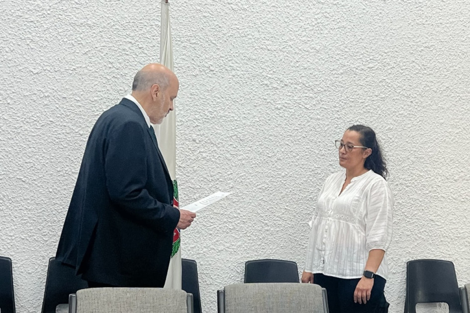 Belizza Janet Ruiz Mendoza asumió ayer en Bogotá como vicerrectora de Universidad Nacional sede Manizales, ante el rector, Leopoldo Múnera. Belizza Janet Ruiz Mendoza asumió ayer en Bogotá como vicerrectora de Universidad Nacional sede Manizales, ante el rector, Leopoldo Múnera.