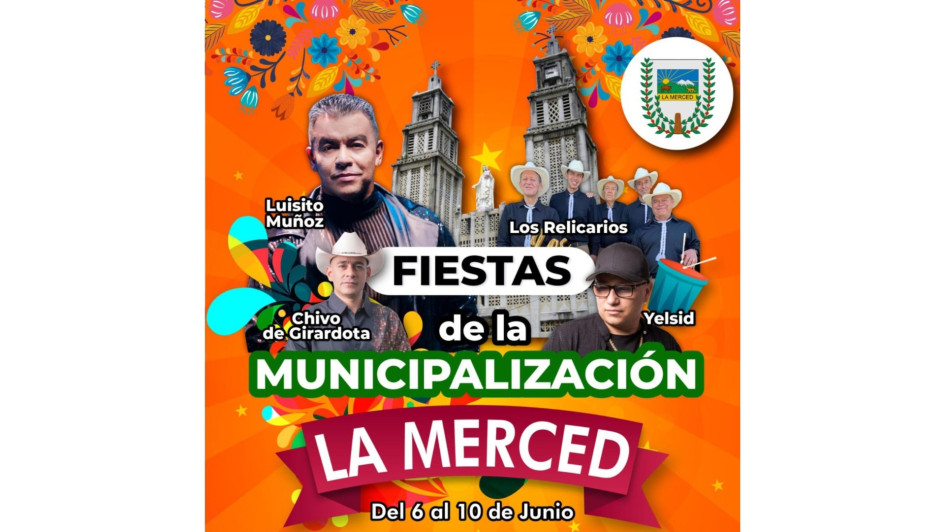 Este es el afiche oficial de las Fiestas de la Municipalización de La Merced en el 2024. Este es el afiche oficial de las Fiestas de la Municipalización de La Merced en el 2024.
