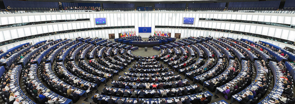 El hemiciclo del Parlamento Europeo en Estrasburgo, Francia El hemiciclo del Parlamento Europeo en Estrasburgo, Francia