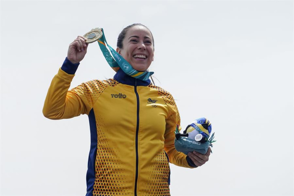 Mariana Pajón, doble medallista de oro de Colombia en los Juegos Olímpicos. Mariana Pajón, doble medallista de oro de Colombia en los Juegos Olímpicos.