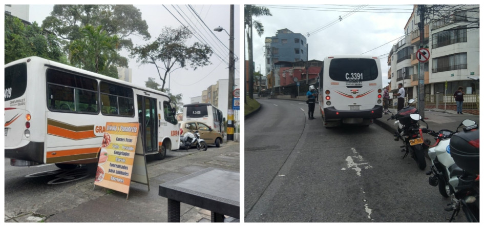 ANTES. Así estaba el sector en las dos visitas de DENUNCIE. DESPUÉS. Secretaría de Movilidad intensifica controles por lo que el lugar ya no se ve afectado. ANTES. Así estaba el sector en las dos visitas de DENUNCIE. DESPUÉS. Secretaría de Movilidad intensifica controles por lo que el lugar ya no se ve afectado.