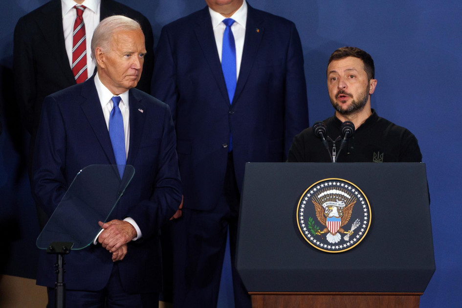 Biden introdujo al presidente ucraniano, Volodímir Zelenski, como "presidente Putin" Biden introdujo al presidente ucraniano, Volodímir Zelenski, como "presidente Putin"