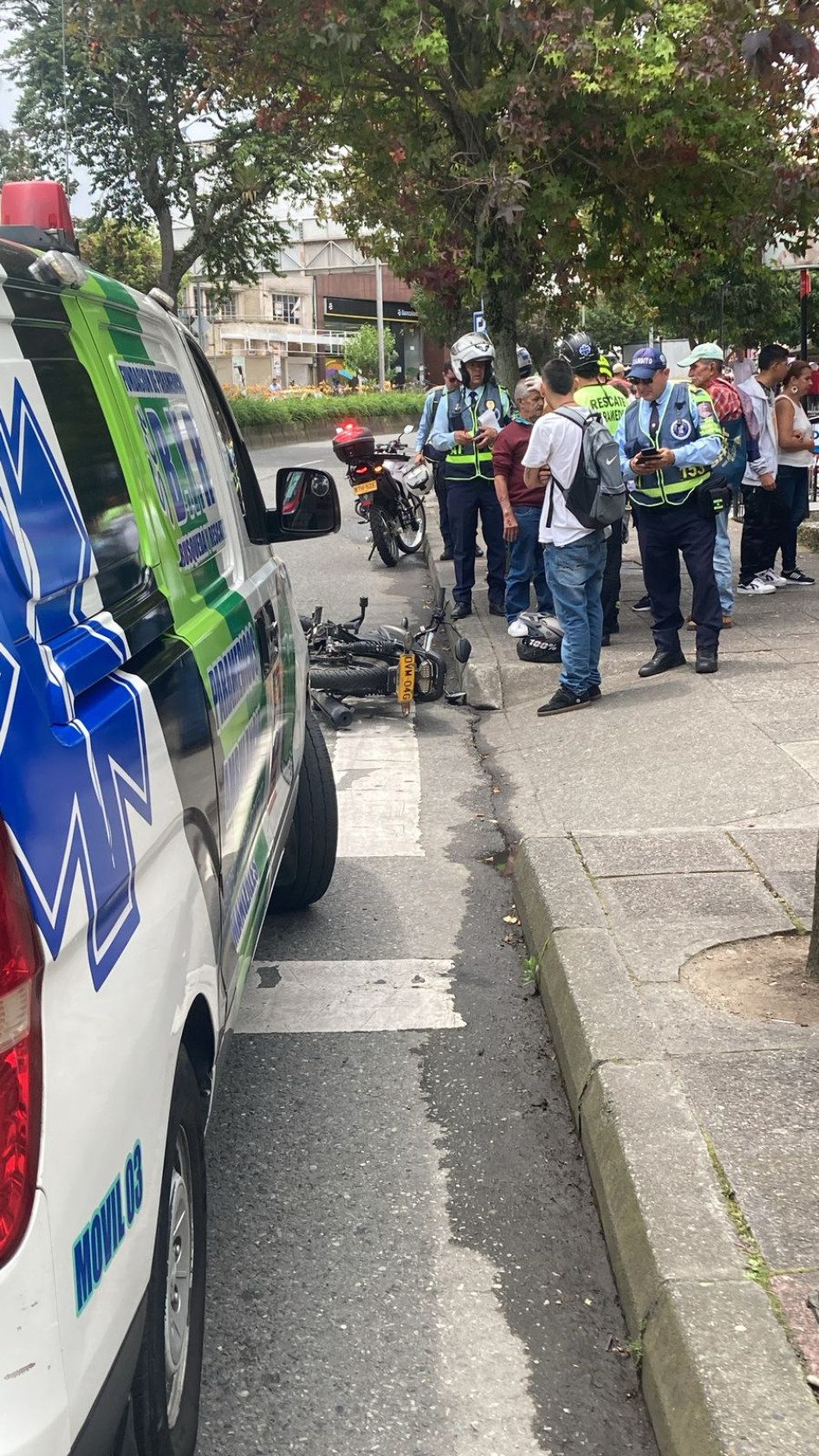 Uno de los dos accidentes Uno de los dos accidentes.