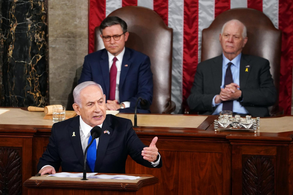 Netanyahu, con su cuarto discurso, es ya el mandatario extranjero que más veces se ha dirigido a los legisladores estadounidenses. Netanyahu, con su cuarto discurso, es ya el mandatario extranjero que más veces se ha dirigido a los legisladores estadounidenses.