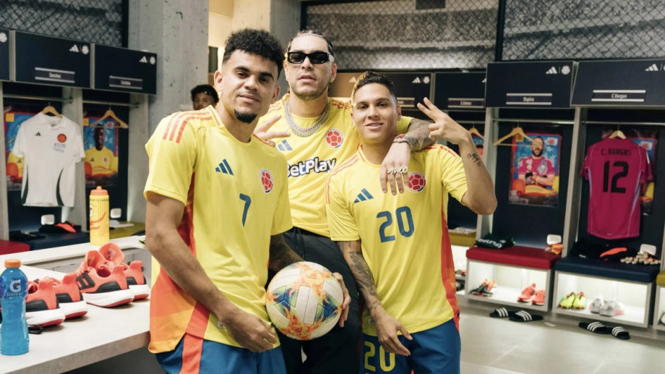 De izq. a der., Luis Díaz, Ryan Castro y Juan Fernando Quintero. De izq. a der., Luis Díaz, Ryan Castro y Juan Fernando Quintero.