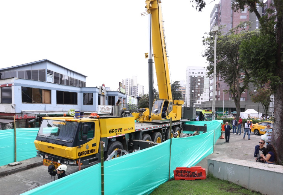 Trabajos para el montaje de equipos electromecánicos de la Línea 3 del Cable Aéreo que comenzaron hace dos semanas en el sector de El Cable (Manizales). Trabajos para el montaje de equipos electromecánicos de la Línea 3 del Cable Aéreo que comenzaron hace dos semanas en el sector de El Cable (Manizales).