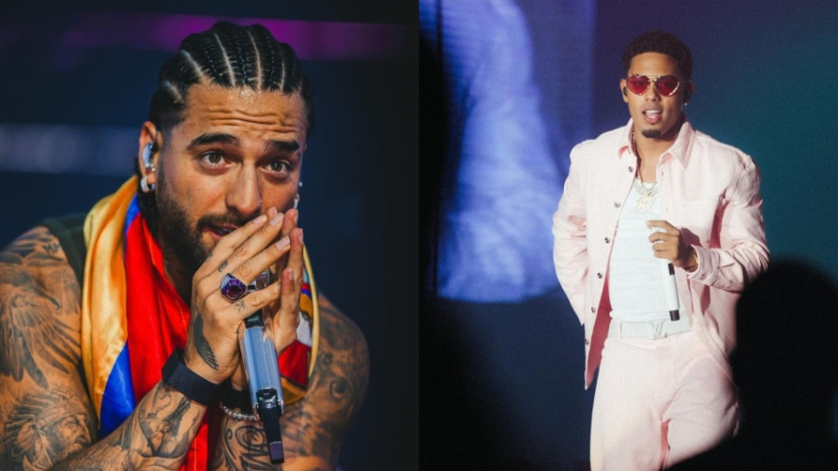 El colombiano Maluma y el puertorriqueño Myke Towers. El colombiano Maluma y el puertorriqueño Myke Towers.