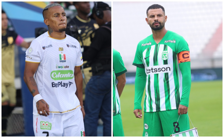 Michael Barrios, nuevo extremo del Once Caldas, y Edwin Cardona, volante goleador que regresó al Atlético Nacional. Michael Barrios, nuevo extremo del Once Caldas, y Edwin Cardona, volante goleador que regresó al Atlético Nacional.