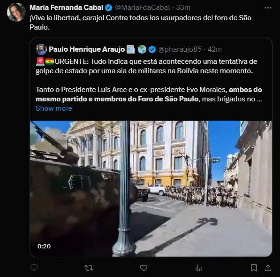 Unos golpes de estado sí gustan Foto|Tomada de X|LA PATRIA