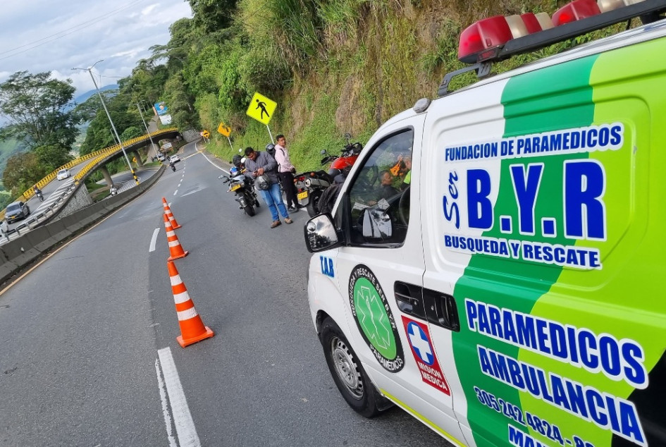 Este es el sector en el que se accidentó el motociclista. Este es el sector en el que se accidentó el motociclista.