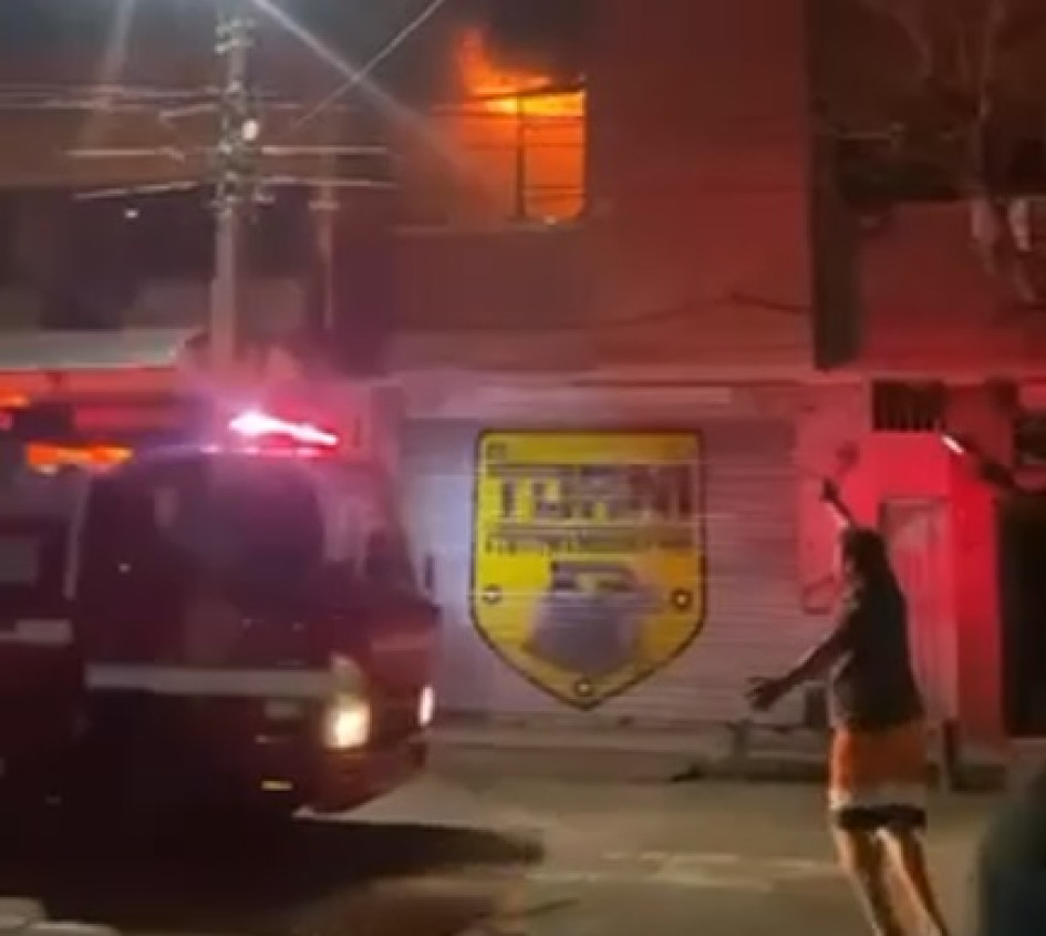En el incendio que se registró en La Dorada no hubo lesionados. En el incendio que se registró en La Dorada no hubo lesionados.