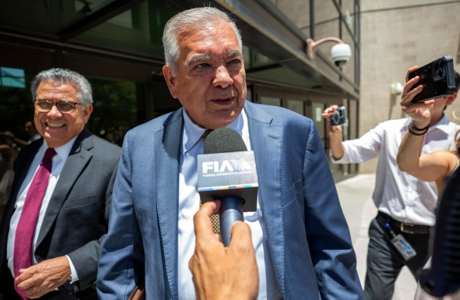 Ismael 'El Mayo' Zambada, después de su audiencia. Ismael 'El Mayo' Zambada, después de su audiencia.