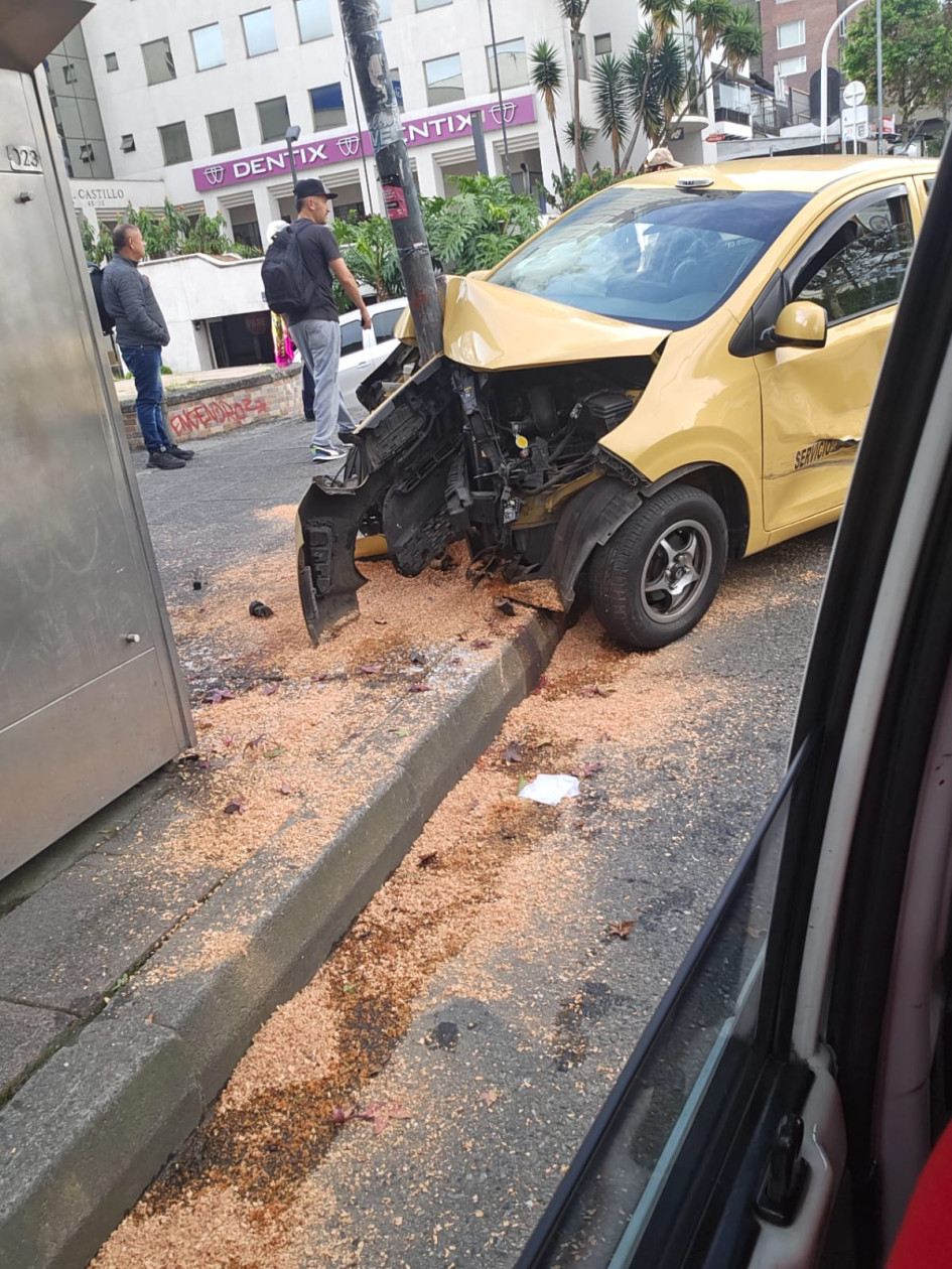 Así quedó el taxi Así quedó el taxi