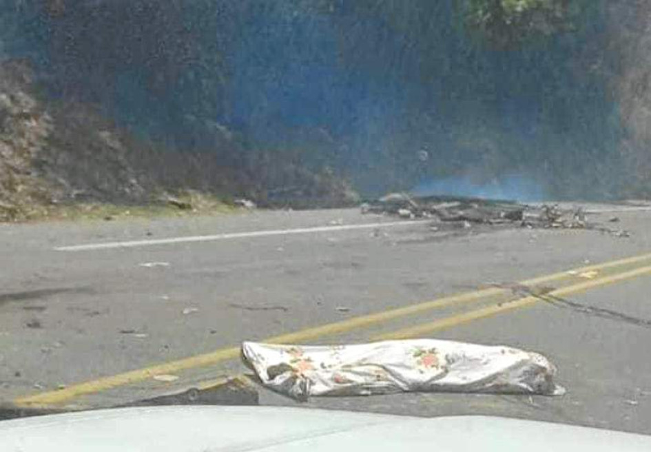 Reproducción | LA PATRIA El atentado ocurrió después de que la Policía despejara la vía Panamericana a la altura del municipio de Cajibío. Reproducción | LA PATRIA El atentado ocurrió después de que la Policía despejara la vía Panamericana a la altura del municipio de Cajibío.