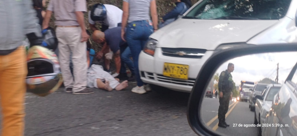 El accidente ocurrió en el sector de El Tablazo. El accidente ocurrió en el sector de El Tablazo.