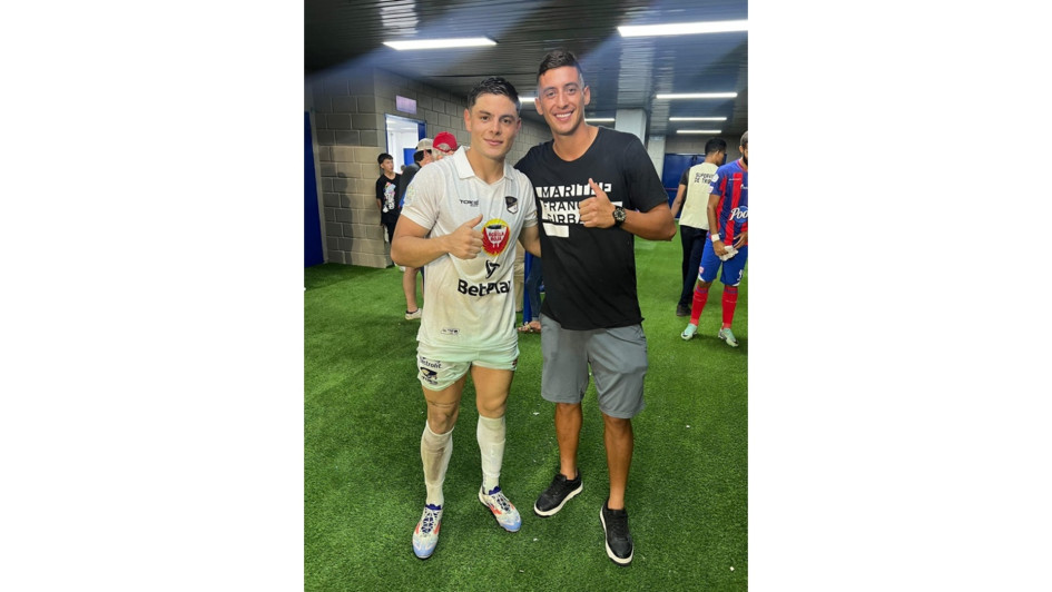 Los manizaleños Juan Felipe Castaño (izquierda) y Juan Esteban Ocampo (derecha) son jugadores de los equipos de segunda división Orsomarso y Unión Magdalena, respectivamente. Los manizaleños Juan Felipe Castaño (izquierda) y Juan Esteban Ocampo (derecha) son jugadores de los equipos de segunda división Orsomarso y Unión Magdalena, respectivamente.