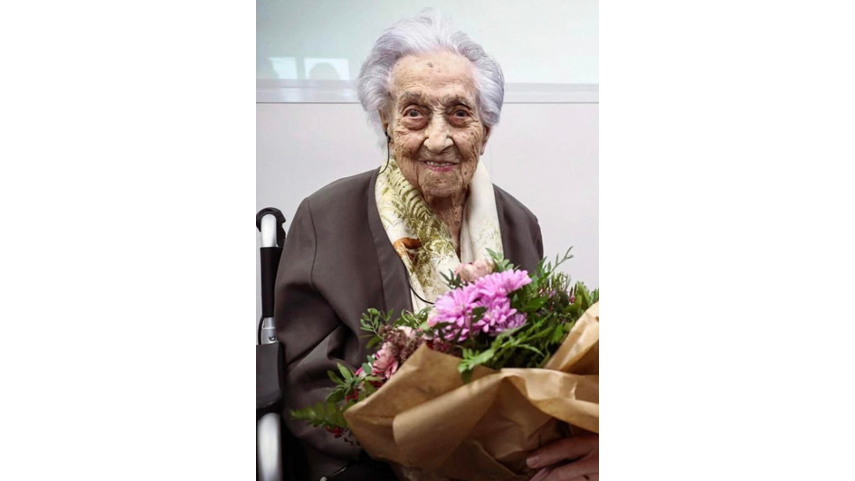 Fotografía de María Branyas Morera, la mujer que desde hacía un año era la persona más anciana del mundo, en abril del 2023. Ella falleció este lunes 19 de agosto del 2024. Fotografía de María Branyas Morera, la mujer que desde hacía un año era la persona más anciana del mundo, en abril del 2023. Ella falleció este lunes 19 de agosto del 2024.