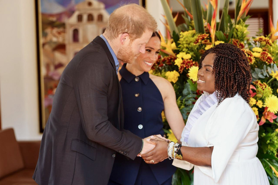 La vicepresidenta de Colombia, Francia Márquez, recibió a los duques de Sussex, el príncipe Harry y Meghan. La vicepresidenta de Colombia, Francia Márquez, recibió a los duques de Sussex, el príncipe Harry y Meghan.