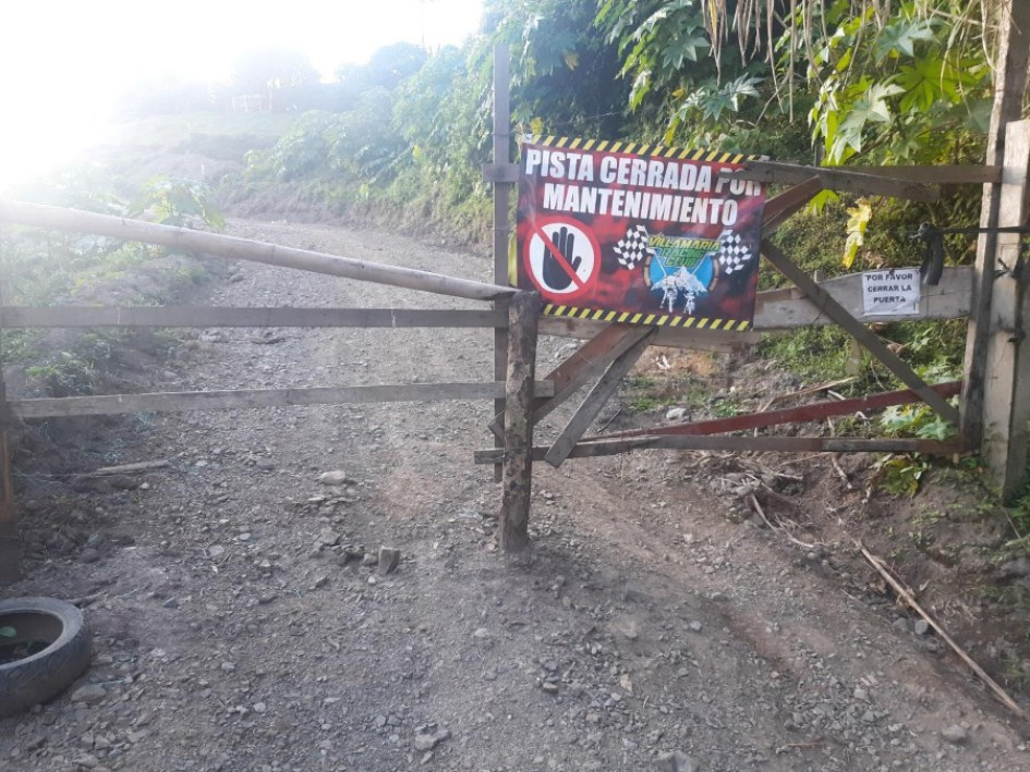 Este es el predio donde practican motocrós. Comunidad de este sector de La Floresta, en Villamaría, está incómoda por el ruido. Este es el predio donde practican motocrós. Comunidad de este sector de La Floresta, en Villamaría, está incómoda por el ruido.