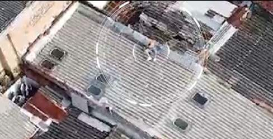 Con drones los descubrieron. Con drones los descubrieron.