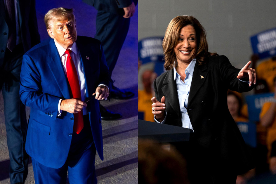 Donald Trump, exmandatario y candidato republicano, y Kamala Harris, vicepresidenta y aspirante demócrata a la Casa Blanca. Donald Trump, exmandatario y candidato republicano, y Kamala Harris, vicepresidenta y aspirante demócrata a la Casa Blanca.