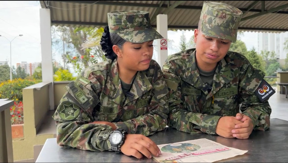 Los hermanos Aguirre. Foto del Ejército. Los hermanos Aguirre. Foto del Ejército.