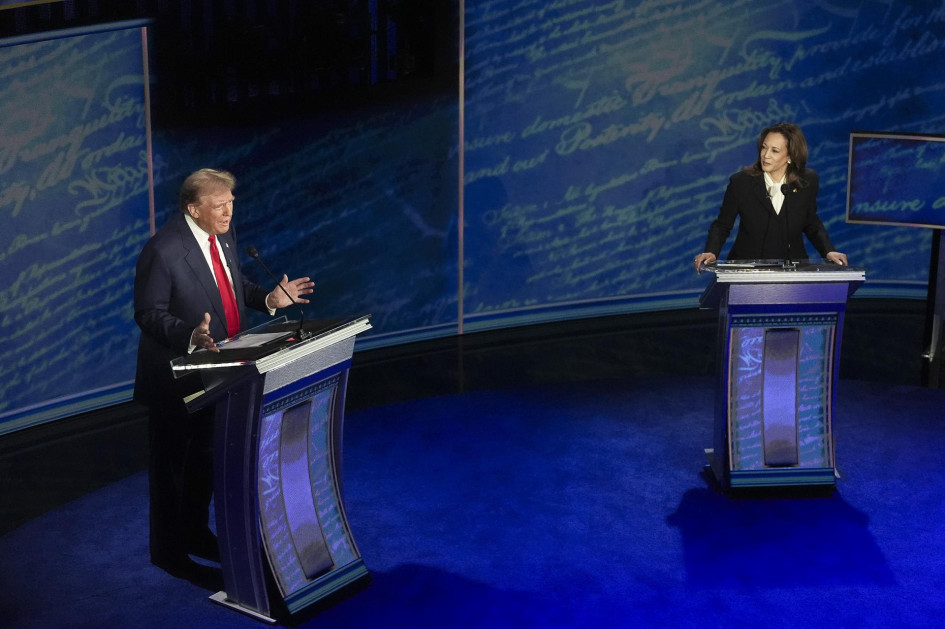Donald Trump y Kamala Harris durante el debate del pasado martes. Donald Trump y Kamala Harris durante el debate del pasado martes.