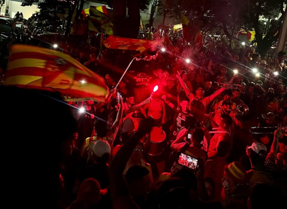 Banderazo del Deportivo Pereira previo al clásico contra Once Caldas Banderazo del Deportivo Pereira previo al clásico contra Once Caldas