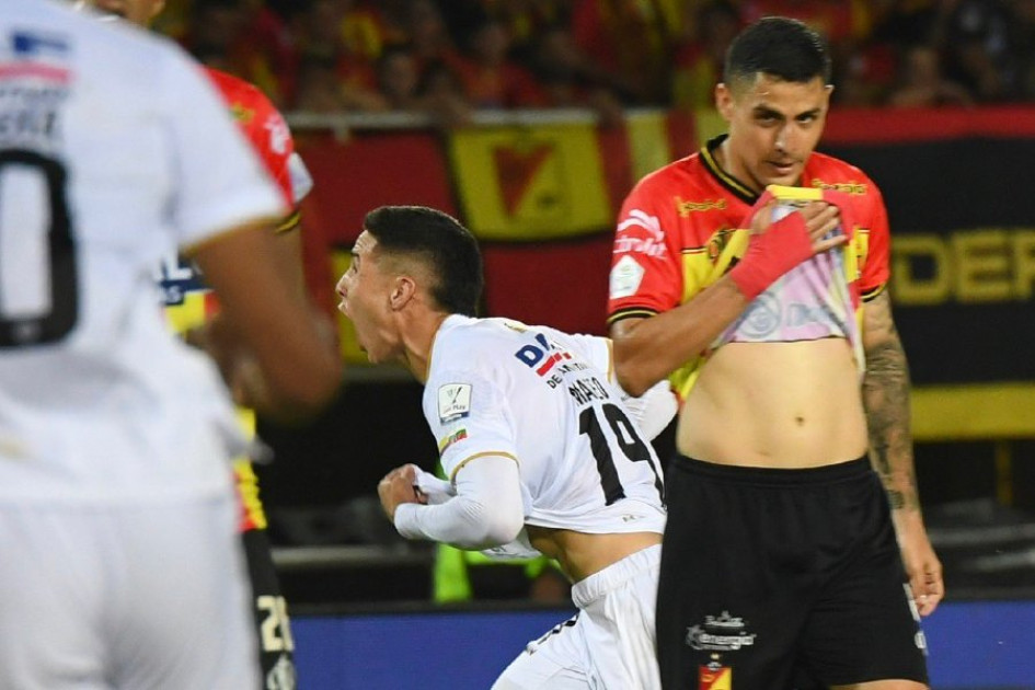 Mateo García marcó el gol de la victoria del Once Caldas. Mateo García marcó el gol de la victoria del Once Caldas.