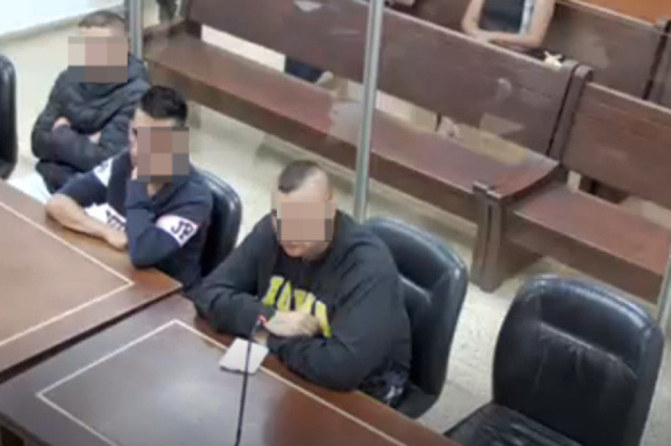 Tres de los cuatro detenidos. Tres de los cuatro detenidos.