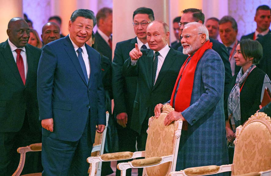 Vladímir Putin comparte con Xi Jinping y Narendra Modi, líderes de China e India, respectivamente.