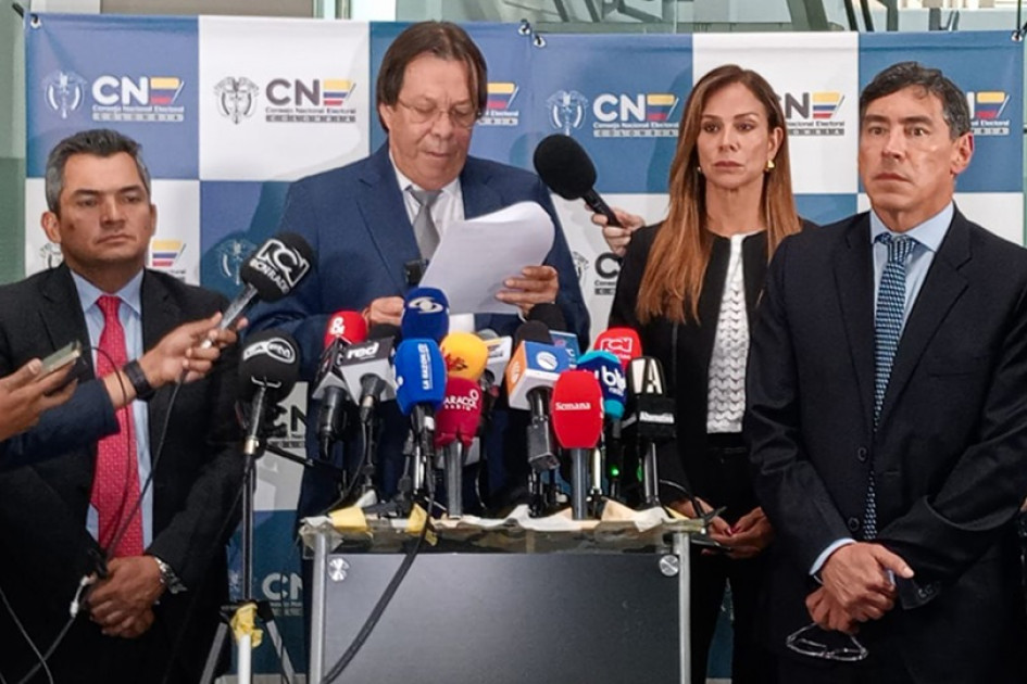 Foto | Foto CNE | LA PATRIA César Lorduy y Cristian Quiroz, presidente y vicepresidente del Consejo Nacional Electoral. Foto | Foto CNE | LA PATRIA César Lorduy y Cristian Quiroz, presidente y vicepresidente del Consejo Nacional Electoral.