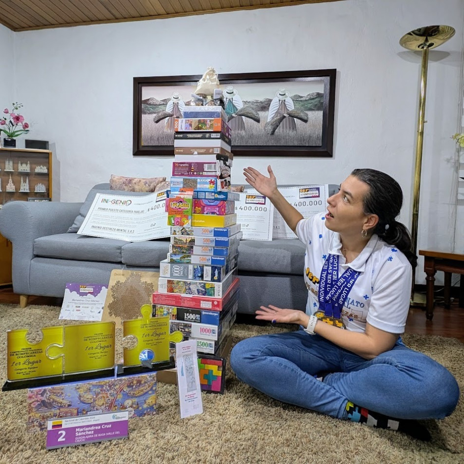 Unos 300 rompecabezas conforman la actual colección de Mariandrea. Unos 300 rompecabezas conforman la actual colección de Mariandrea.