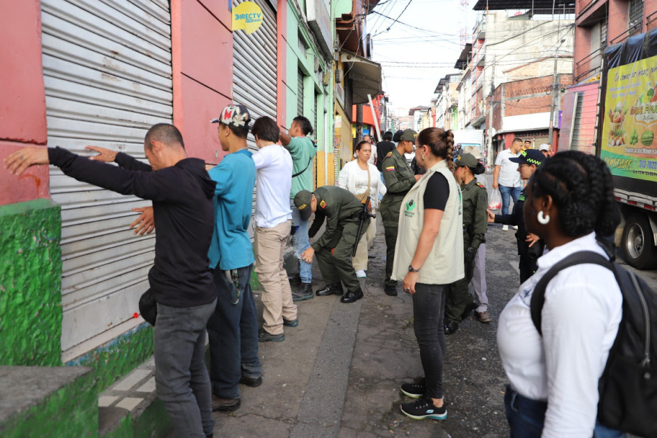 El operativo se efectuó el pasado jueves en la Galería de Manizales. El operativo se efectuó el pasado jueves en la Galería de Manizales.