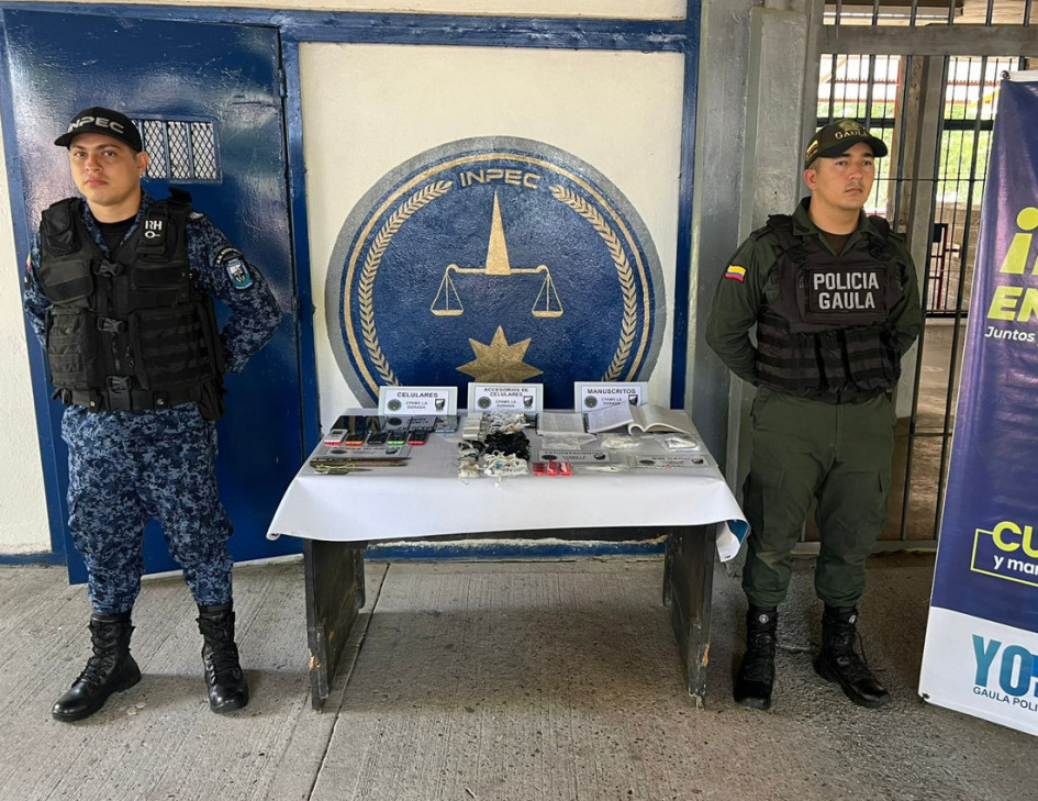 Elementos incautados durante el operativo en la cárcel Doña Juana, de La Dorada. Elementos incautados durante el operativo en la cárcel Doña Juana, de La Dorada.
