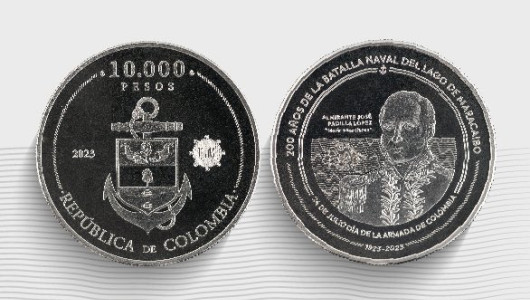 Banco de la República lanza moneda conmemorativa de la Batalla Naval del Lago de Maracaibo