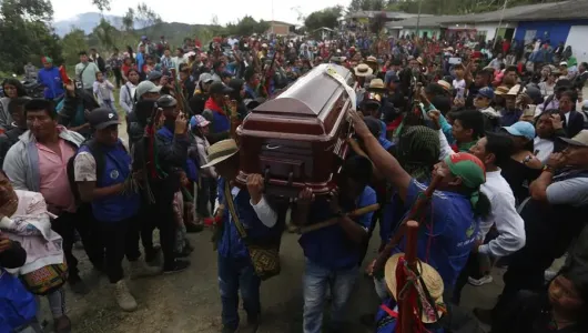 Asesinato de líder social Fredy Bomba le duele a la familia, al pueblo y a los indígenas