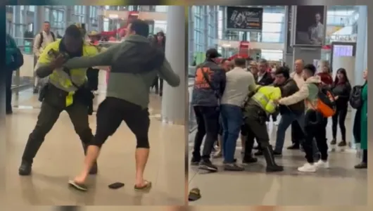 Un noruego y un canadiense agredieron a funcionarios y policía en el aeropuerto El Dorado