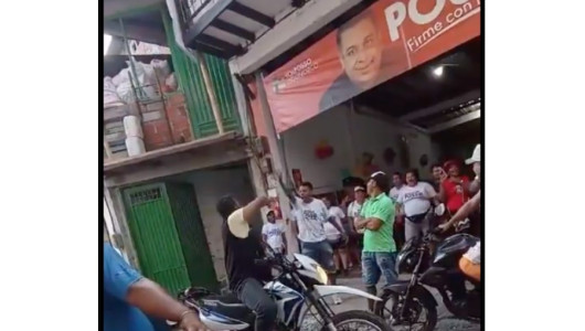 Fuerte discusión de docente y simpatizantes de una campaña política en Arauca (Palestina)