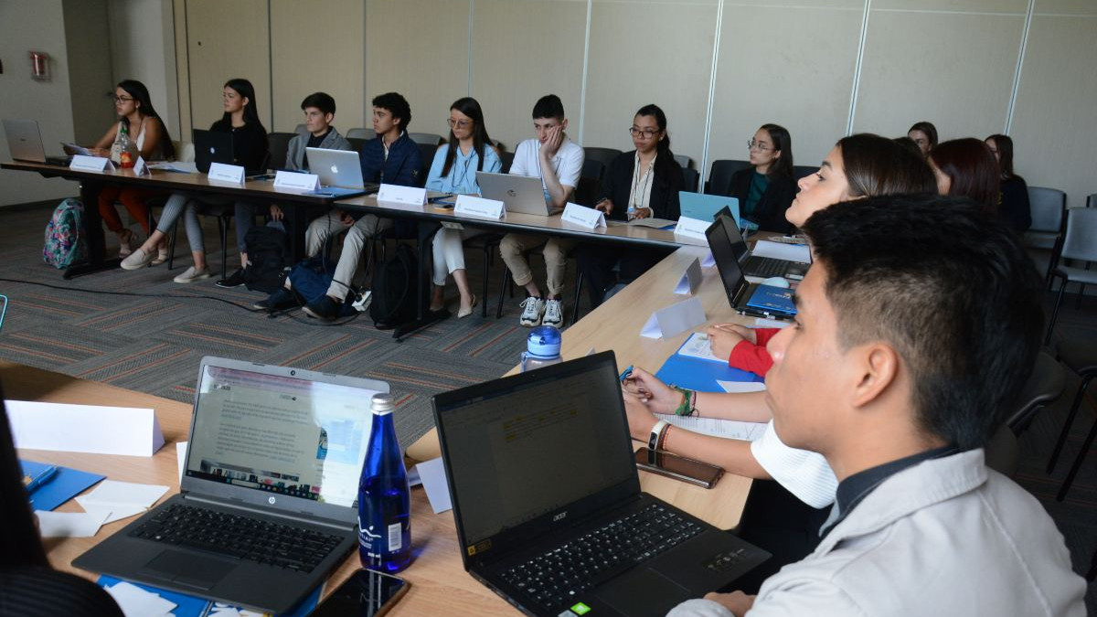 La actividad se desarrolló en cuatro aulas de la Universidad Autónoma de Manizales.