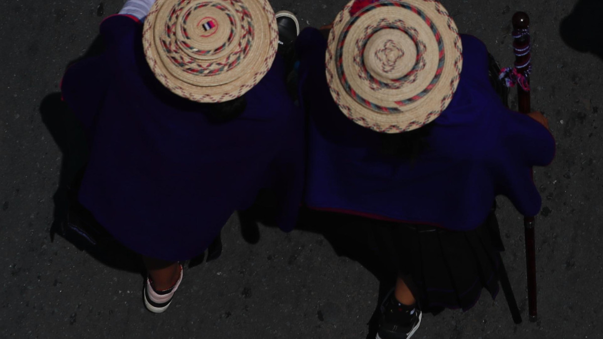 Indígenas de la denominada Minga social y comunitaria del suroccidente marcharon el viernes, en Cali. Las disidencia de las Farc atacaron el sábado a una comunidad indígena del suroeste del país y dejaron tres heridos.