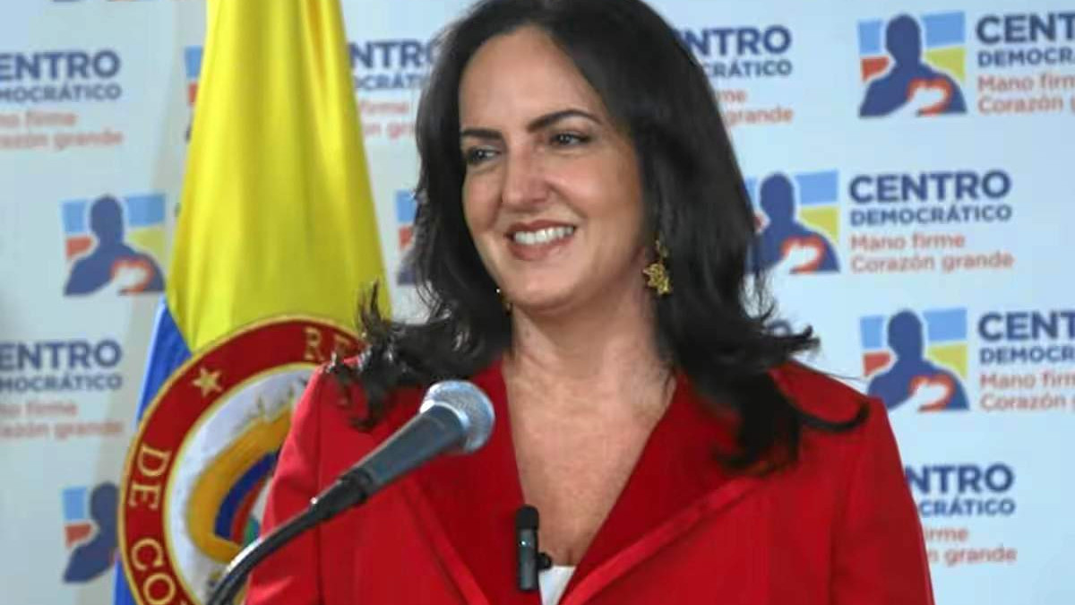 La senadora por el partido Centro Democrático María Fernanda Cabal.