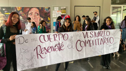 Estudiantes de la U. de Caldas protestan contra el abuso sexual