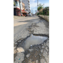 Avenida El Libertador de Anserma (Caldas) está con más huecos