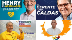 Lo que dicen los afiches de los candidatos a la Gobernación de Caldas